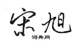 駱恆光宋旭行書個性簽名怎么寫