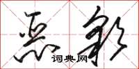 駱恆光惡彩草書怎么寫