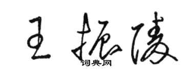 駱恆光王振陵草書個性簽名怎么寫