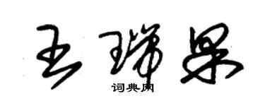 朱錫榮王瑞果草書個性簽名怎么寫