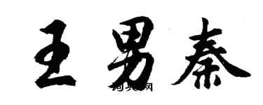 胡問遂王男秦行書個性簽名怎么寫