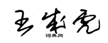 朱錫榮王成虎草書個性簽名怎么寫