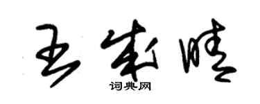 朱錫榮王成晴草書個性簽名怎么寫