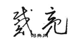 駱恆光戴亮草書個性簽名怎么寫