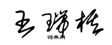 朱錫榮王瑞棋草書個性簽名怎么寫