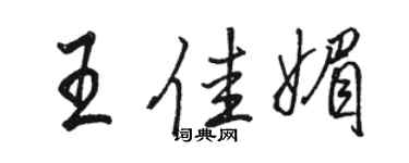 駱恆光王佳媚行書個性簽名怎么寫