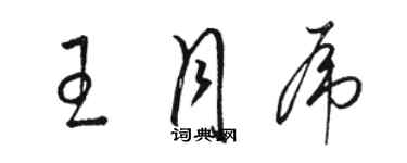 駱恆光王月虎草書個性簽名怎么寫