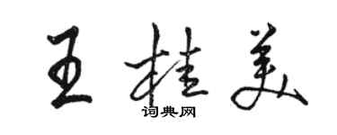 駱恆光王桂美行書個性簽名怎么寫