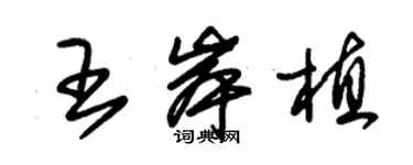 朱錫榮王岸植草書個性簽名怎么寫