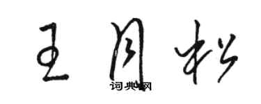 駱恆光王月松草書個性簽名怎么寫