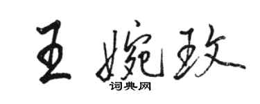 駱恆光王婉玫行書個性簽名怎么寫