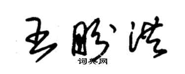 朱錫榮王盼洪草書個性簽名怎么寫