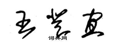 朱錫榮王登宜草書個性簽名怎么寫