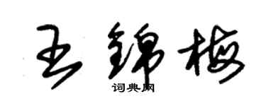 朱錫榮王錦梅草書個性簽名怎么寫