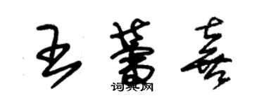 朱錫榮王蕾喜草書個性簽名怎么寫