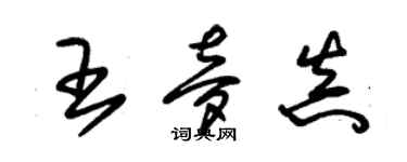 朱錫榮王夢真草書個性簽名怎么寫