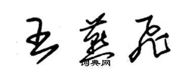 朱錫榮王燕飛草書個性簽名怎么寫