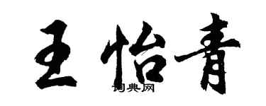 胡問遂王怡青行書個性簽名怎么寫