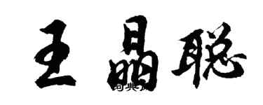 胡問遂王晶聰行書個性簽名怎么寫