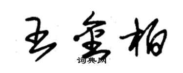 朱錫榮王金柏草書個性簽名怎么寫