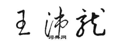 駱恆光王沛龍草書個性簽名怎么寫