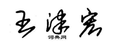 朱錫榮王津宏草書個性簽名怎么寫
