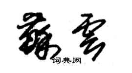 朱錫榮蘇雲草書個性簽名怎么寫