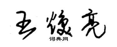 朱錫榮王煥亮草書個性簽名怎么寫
