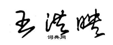 朱錫榮王洪映草書個性簽名怎么寫