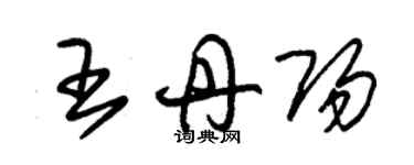 朱錫榮王丹陽草書個性簽名怎么寫