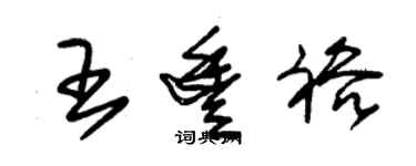 朱錫榮王豐裕草書個性簽名怎么寫