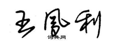 朱錫榮王鳳利草書個性簽名怎么寫