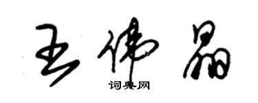 朱錫榮王偉晶草書個性簽名怎么寫