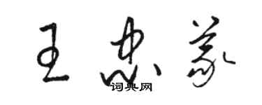 駱恆光王忠義草書個性簽名怎么寫