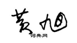 朱錫榮黃旭草書個性簽名怎么寫