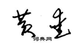 朱錫榮黃愛草書個性簽名怎么寫