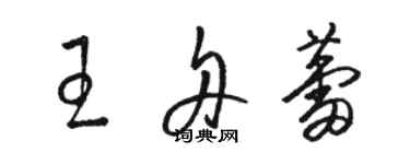 駱恆光王舟蕾草書個性簽名怎么寫