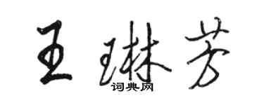 駱恆光王琳芳行書個性簽名怎么寫