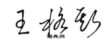 駱恆光王格斯草書個性簽名怎么寫