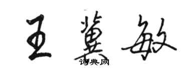 駱恆光王冀敏行書個性簽名怎么寫
