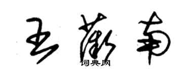 朱錫榮王薇南草書個性簽名怎么寫