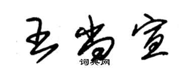 朱錫榮王尚宣草書個性簽名怎么寫