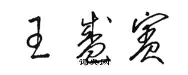 駱恆光王盛賓草書個性簽名怎么寫