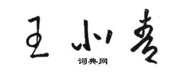 駱恆光王北青草書個性簽名怎么寫