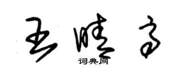 朱錫榮王晴高草書個性簽名怎么寫