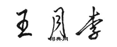 駱恆光王月李行書個性簽名怎么寫