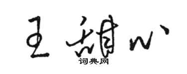 駱恆光王甜心草書個性簽名怎么寫