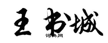 胡問遂王書城行書個性簽名怎么寫