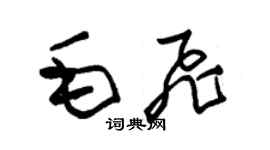 朱錫榮毛飛草書個性簽名怎么寫