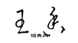 駱恆光王香草書個性簽名怎么寫